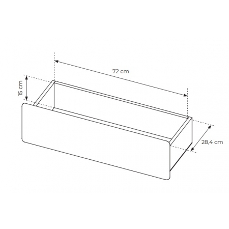 Komoda 160 cm 6 szuflad LUGO dąb vicenza